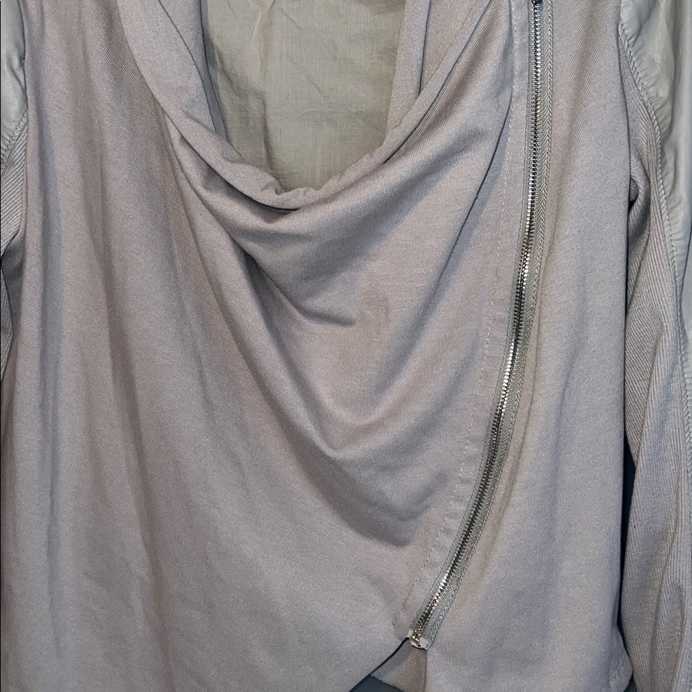 Blank NYC Private Practice draped asymmetric zip … - image 2